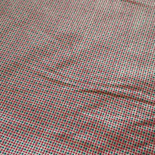 Rose & Hubble Christmas Plaid Small Print Cotton Fabric