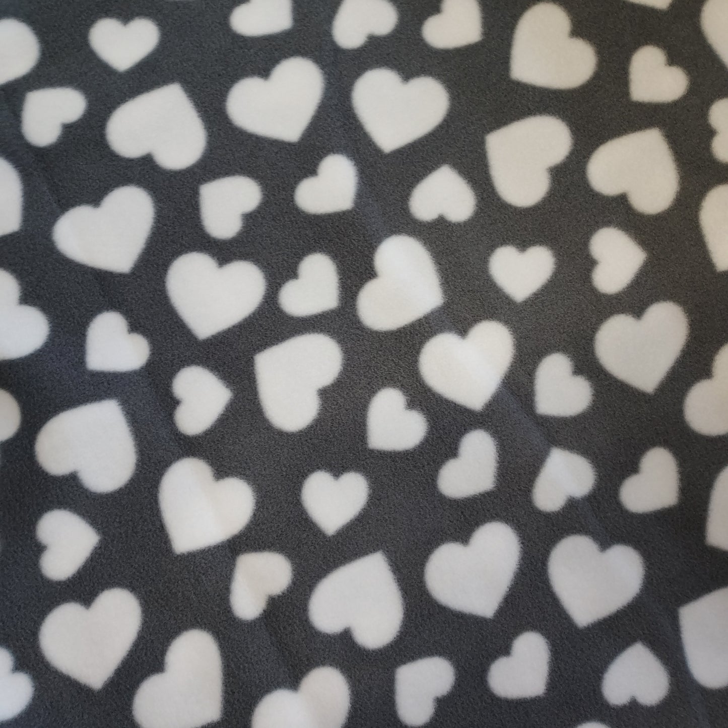 Hearts Anti Pill Fleece Fabric