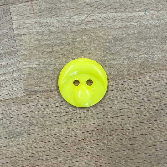 Yellow Acrylic Animal Clown Face - 18mm