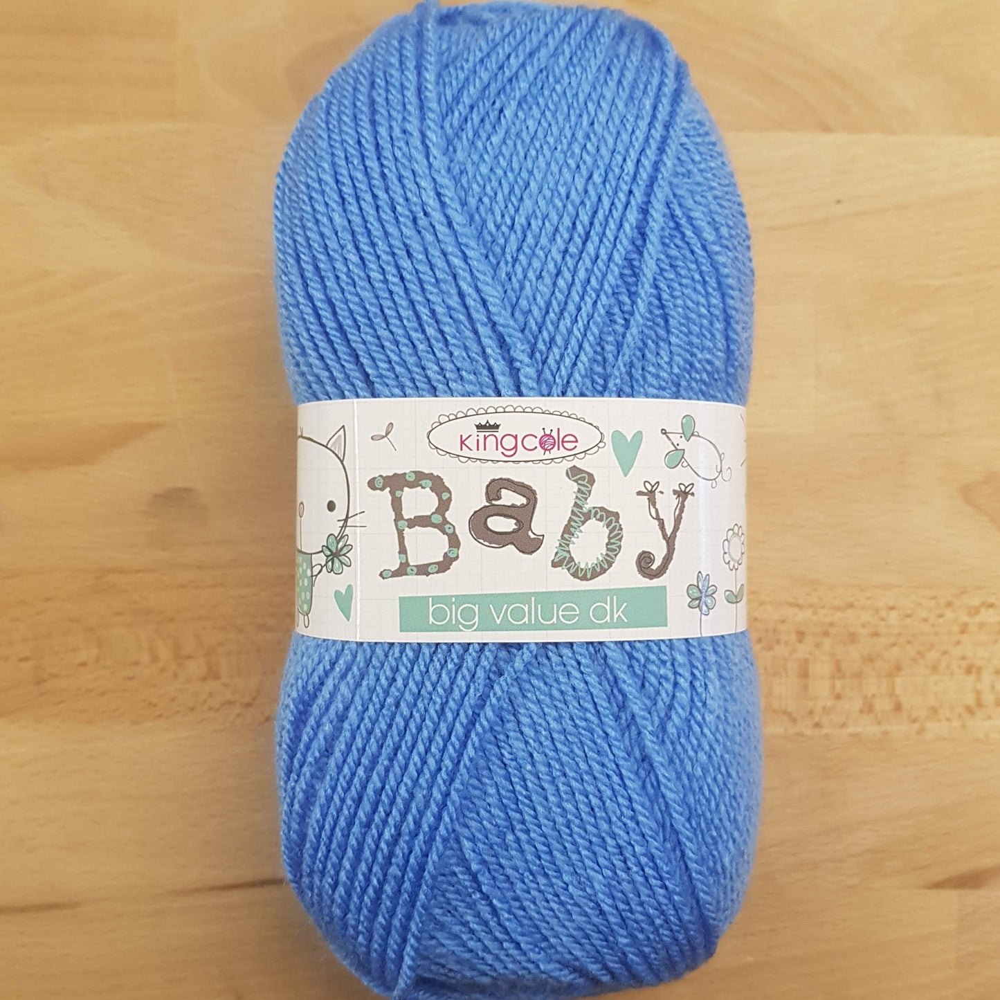 King Cole Big Value Baby Double Knit Wool 100g - Various Shades