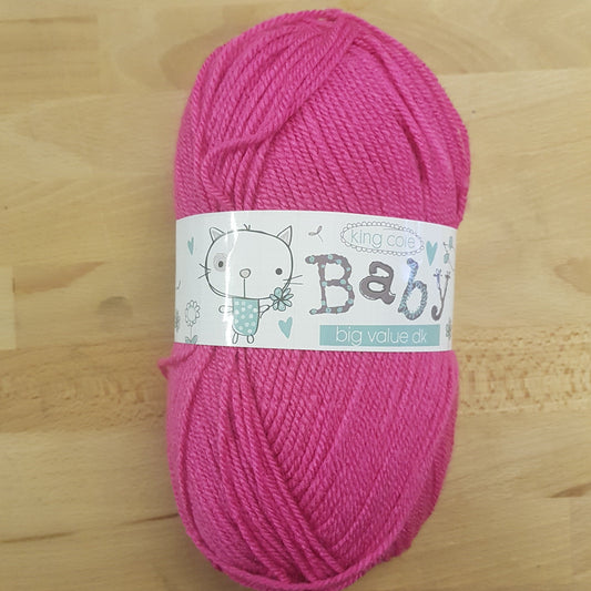 King Cole Big Value Baby Double Knit Wool 100g - Various Shades