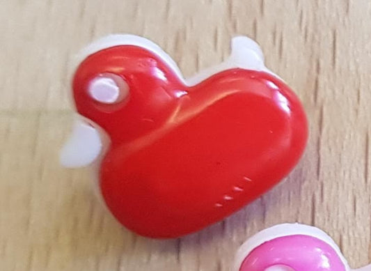 Plastic Duck Buttons - Various Shades
