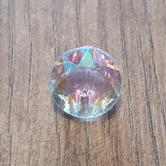 Acrylic Rhinestone Flat Faced Shanked Buttons