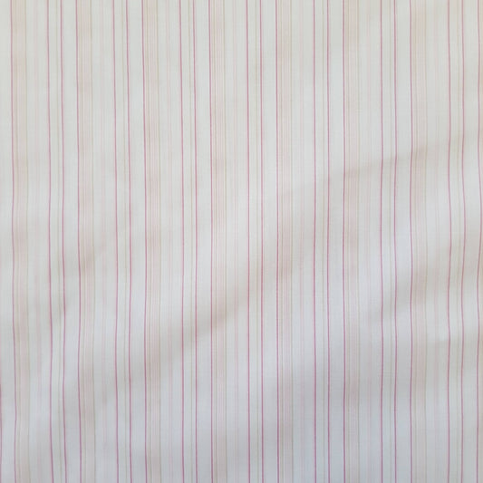 Pink Striped Cotton Fabric
