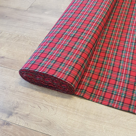 Brushed Tartan Cotton Fabric