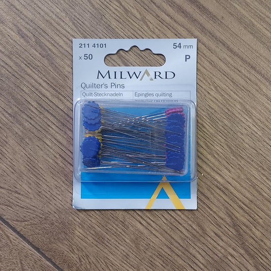 Milward Quilters Pins - 50pcs