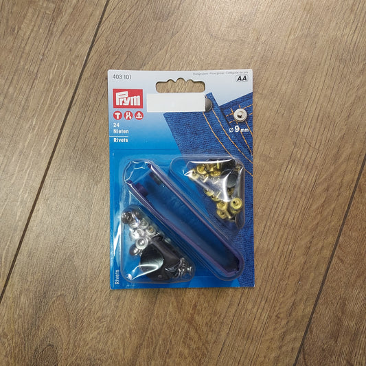 Prym Rivets Silver - 9mm