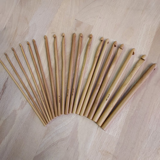 Bamboo Crochet Hooks - Various Sizes