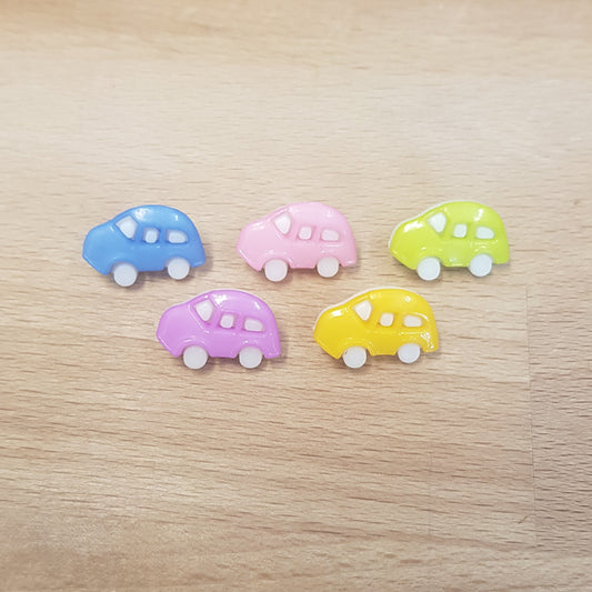 Plastic Car Buttons - Various Colours