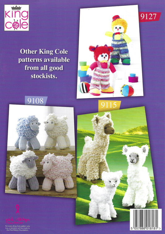 King Cole 9137 Scarecrows Novelty Double Knit Knitting Pattern