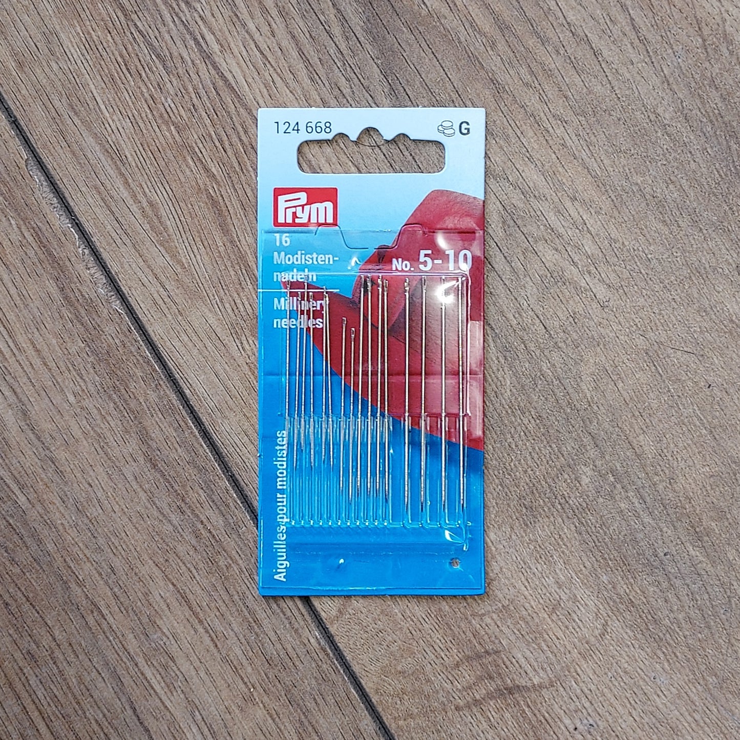 Prym. Millinery needles No 5-10