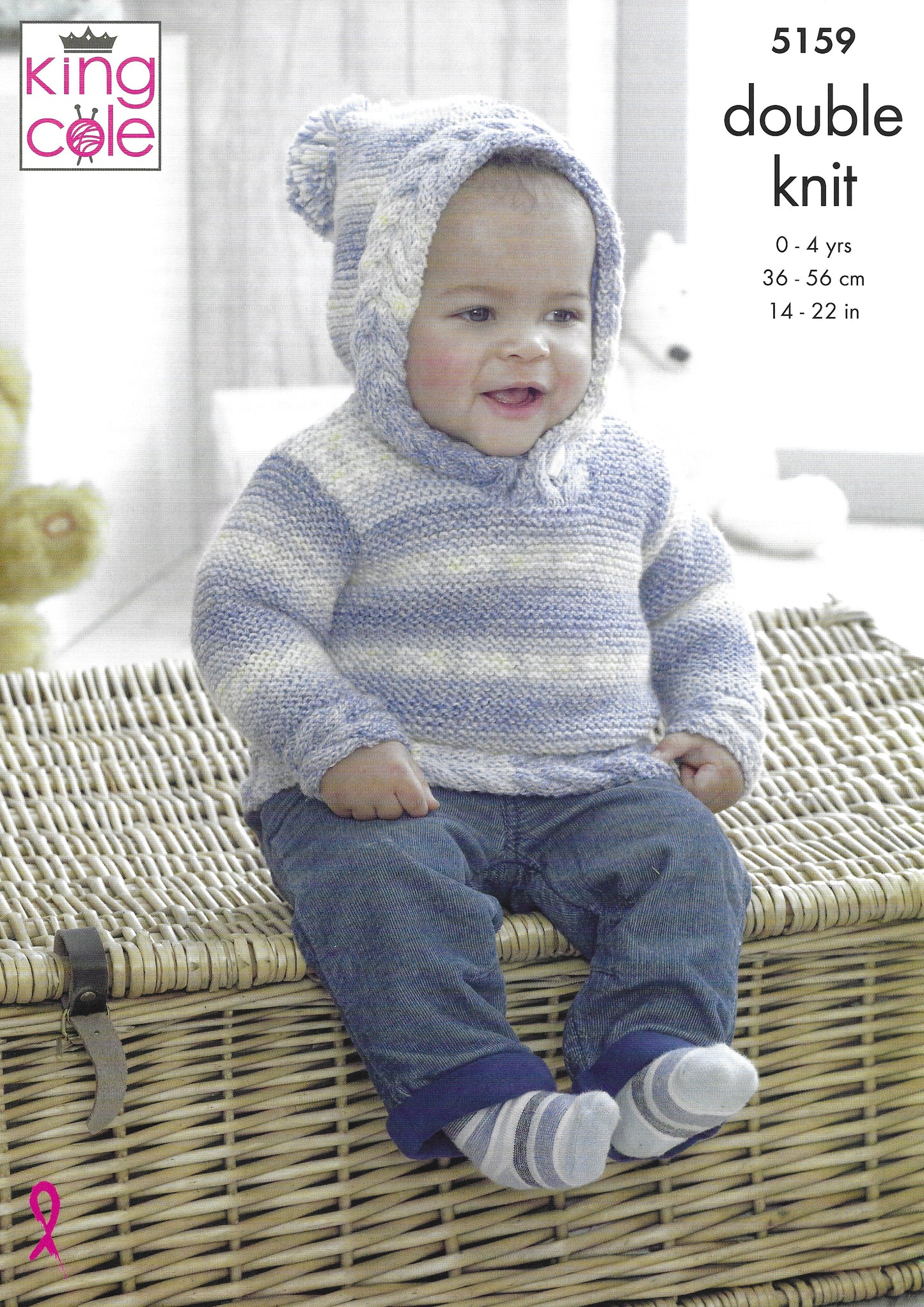 King Cole 5159 Baby Sweaters and Jacket DK Knitting Pattern