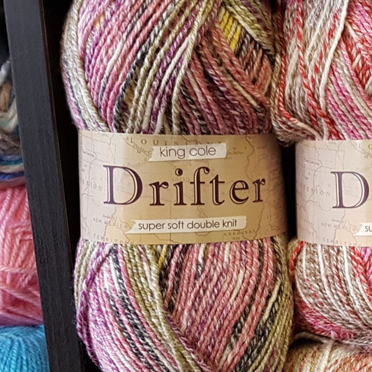 King Cole Drifter Double Knit Wool 100g - Various Shades