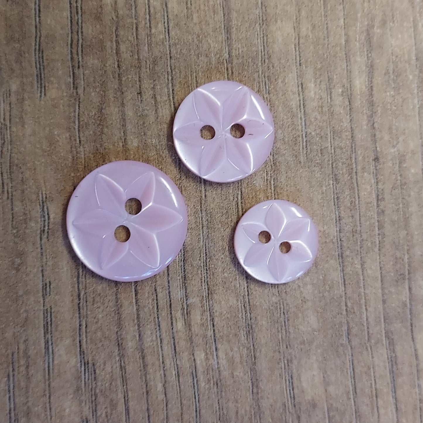 Star Polyester Buttons - Various Colours and Sizes