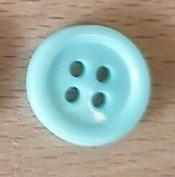 4 Hole Plastic Buttons 15mm - Various Colours